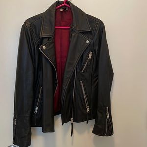 Topshop Dolly Leather Jacket